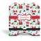 Santas w/ Presents Stylized Tablet Stand - Front without iPad