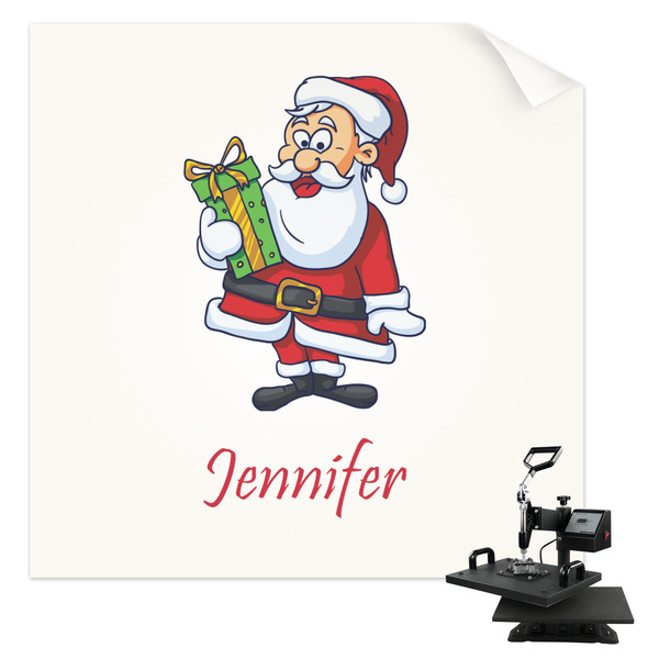 Custom Santa and Presents Sublimation Transfer - Youth / Women (Personalized)