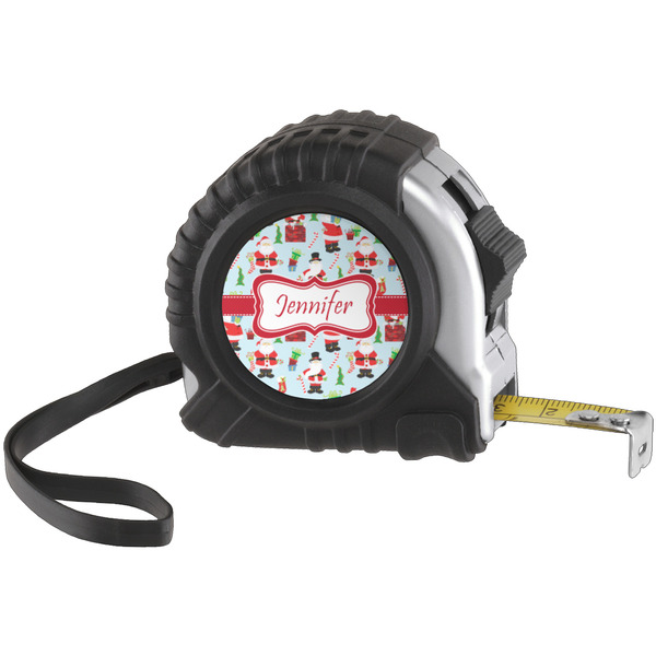 Custom Santa and Presents Tape Measure (25 ft) (Personalized)