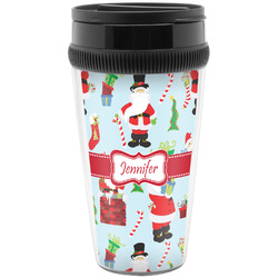 Santa and Presents Acrylic Travel Mug without Handle (Personalized)