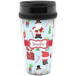 Santa and Presents Acrylic Travel Mug without Handle (Personalized)