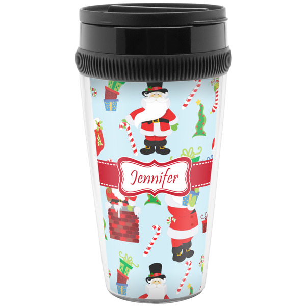 Custom Santa and Presents Acrylic Travel Mug without Handle (Personalized)