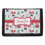 Santa and Presents Trifold Wallet w/ Name or Text