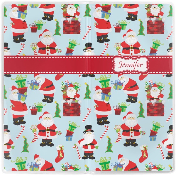Santas w/ Presents Vinyl Document Wallet - Apvl