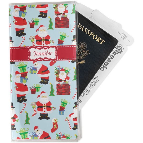Custom Santa and Presents Travel Document Holder