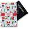 Santas w/ Presents Vinyl Passport Holder - Front