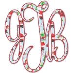 Santa and Presents Monogram Decal - Large (Personalized)