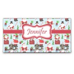 Santa and Presents Wall Mounted Coat Rack w/ Name or Text