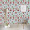 Santa and Presents Wallpaper & Surface Covering (Peel & Stick - Repositionable)