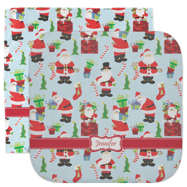 Custom Santa and Presents Facecloth / Wash Cloth (Personalized)