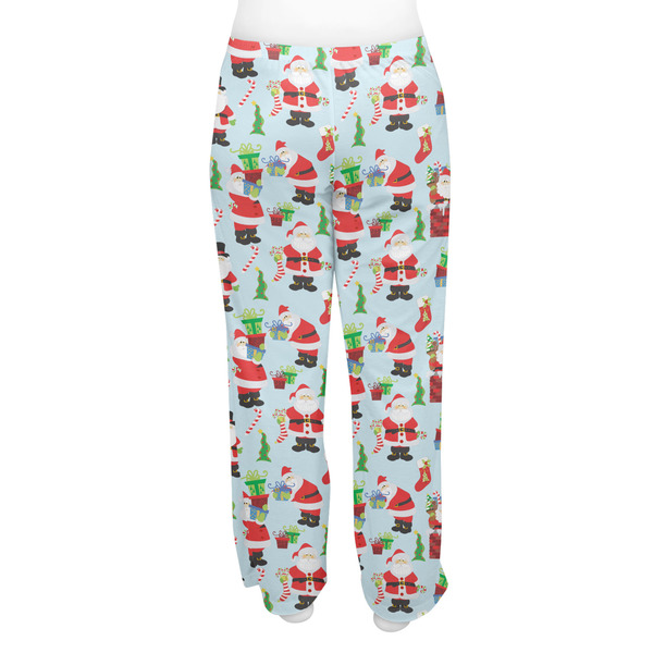 Santas w/ Presents Women's Pj on model - Back