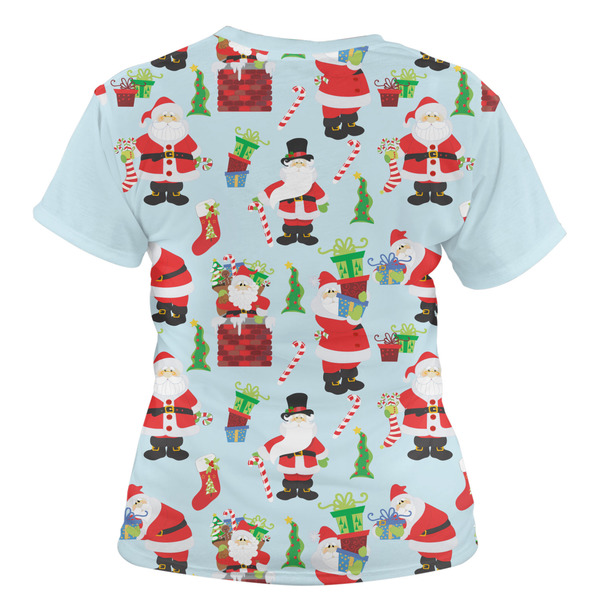 Santas w/ Presents Women's T-shirt Back
