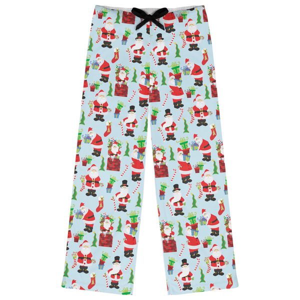 Custom Santa and Presents Womens Pajama Pants - S