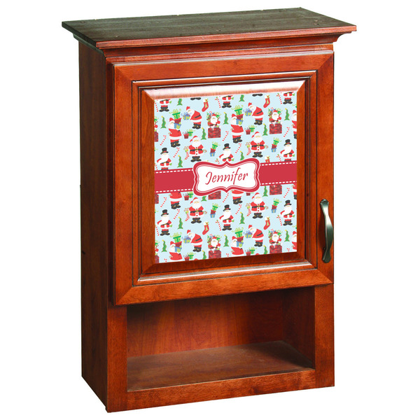 Santas w/ Presents Wooden Cabinet Decal (Medium)