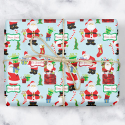 Santa and Presents Wrapping Paper (Personalized)