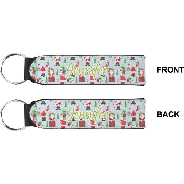 Santas w/ Presents Wristlet (Front + Back)