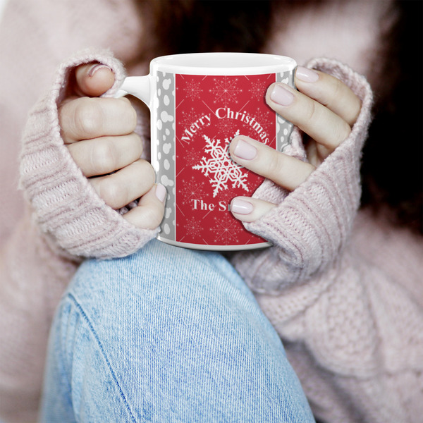 Snowflakes 11oz Coffee Mug - LIFESTYLE