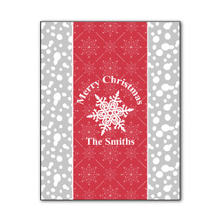 Snowflakes Wood Print - 11x14 (Personalized)