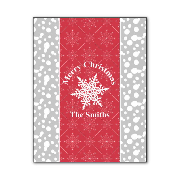Custom Snowflakes Wood Print - 11x14 (Personalized)