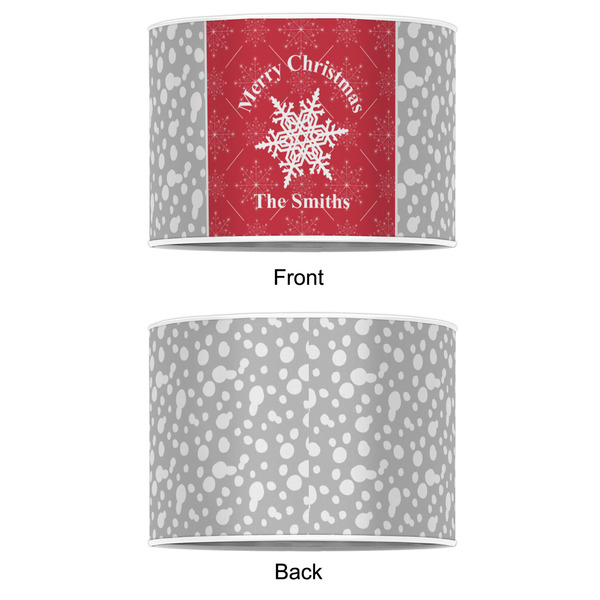 Snowflakes 12" Drum Lampshade - APPROVAL (Poly Film)