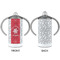 Snowflakes 12 oz Stainless Steel Sippy Cups - APPROVAL