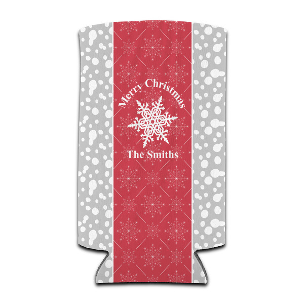 Custom Snowflakes Can Cooler (tall 12 oz) (Personalized)