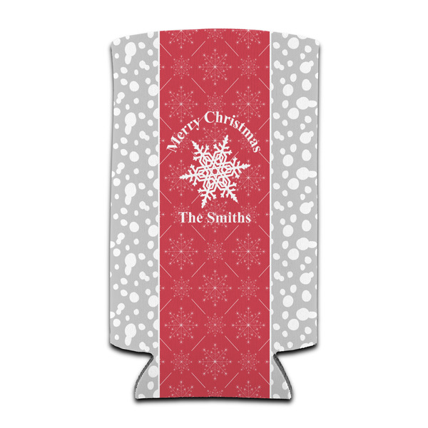 Snowflakes 12oz Tall Can Sleeve - Set of 4 - FRONT