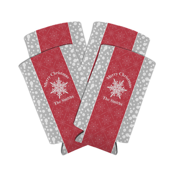 Snowflakes 12oz Tall Can Sleeve - Set of 4 - MAIN