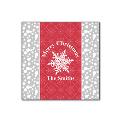 Snowflakes Wood Print - 12x12 (Personalized)