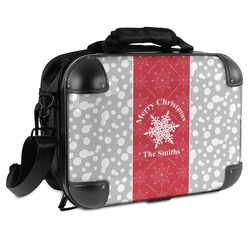 Snowflakes Hard Shell Briefcase (Personalized)