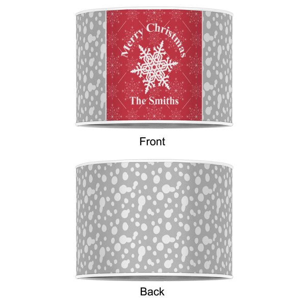 Snowflakes 16" Drum Lampshade - APPROVAL (Poly Film)
