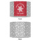 Snowflakes 16" Drum Lampshade - APPROVAL (Poly Film)