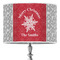 Snowflakes 16" Drum Lampshade - ON STAND (Poly Film)