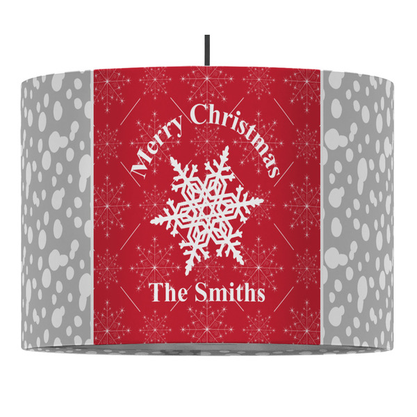 Custom Snowflakes Drum Pendant Lamp (Personalized)
