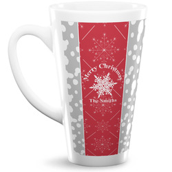 Snowflakes 16 Oz Latte Mug (Personalized)