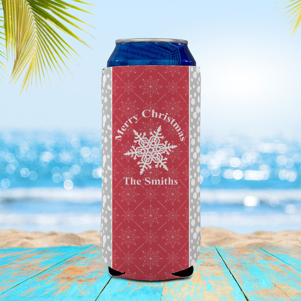 Snowflakes 16oz Can Sleeve - LIFESTYLE