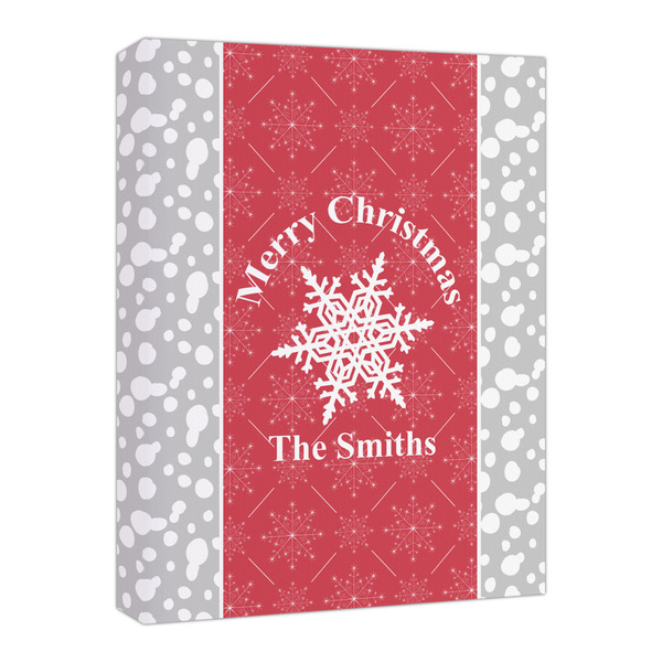 Custom Snowflakes Canvas Print - 16x20 (Personalized)