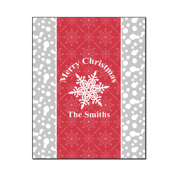 Custom Snowflakes Wood Print - 16x20 (Personalized)