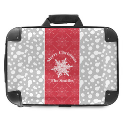Snowflakes Hard Shell Briefcase - 18" (Personalized)