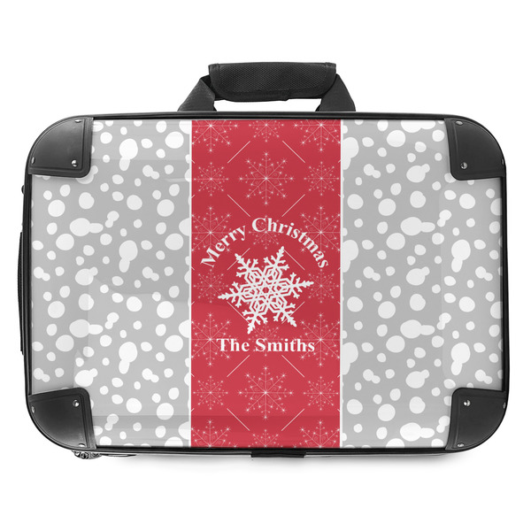 Custom Snowflakes Hard Shell Briefcase - 18" (Personalized)