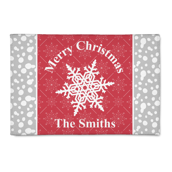 Custom Snowflakes 2' x 3' Indoor Area Rug (Personalized)