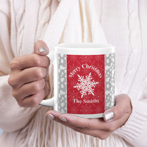 Snowflakes 20oz Coffee Mug - LIFESTYLE