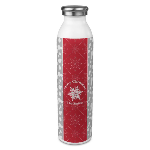 Custom Snowflakes 20oz Stainless Steel Water Bottle - Full Print (Personalized)
