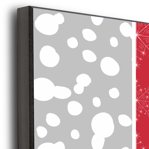 Snowflakes 20x24 Wood Print - Closeup