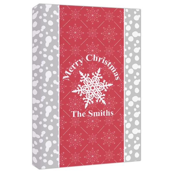 Custom Snowflakes Canvas Print - 20x30 (Personalized)