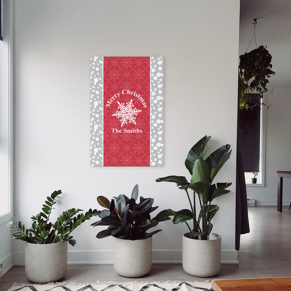 Snowflakes 20x30 - Canvas Print - In Context