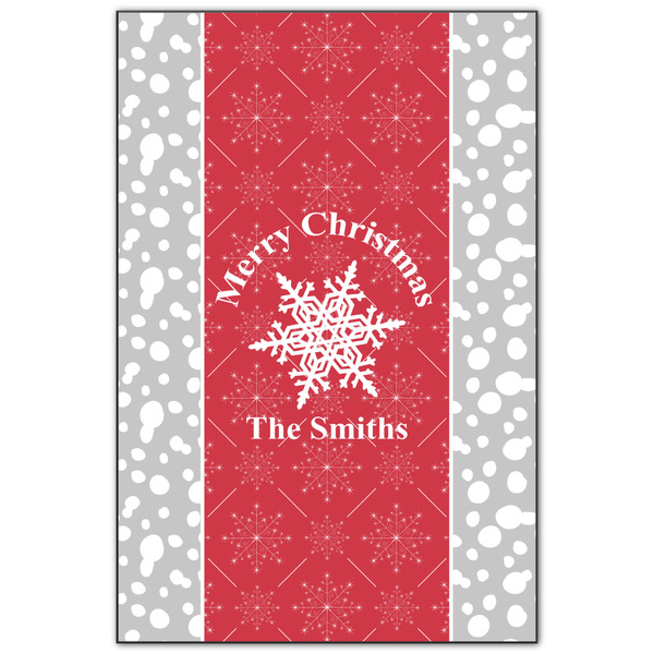 Custom Snowflakes Wood Print - 20x30 (Personalized)