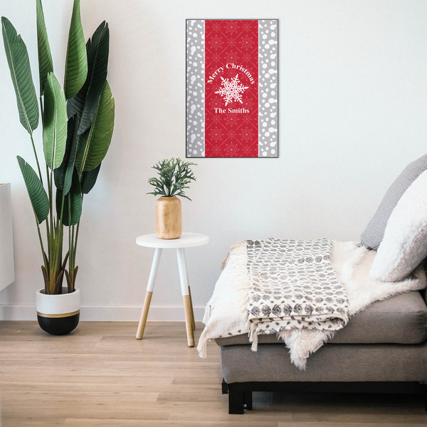 Snowflakes 20x30 Wood Print - In Context