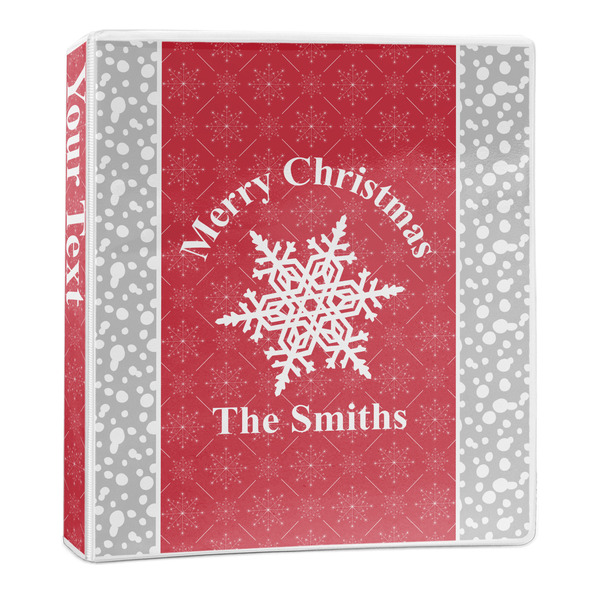 Custom Snowflakes 3-Ring Binder - 1 inch (Personalized)