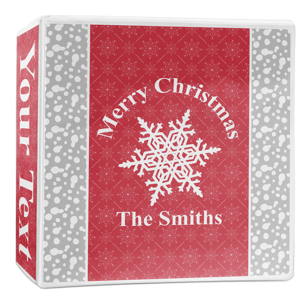 Custom Snowflakes 3-Ring Binder - 2 inch (Personalized)